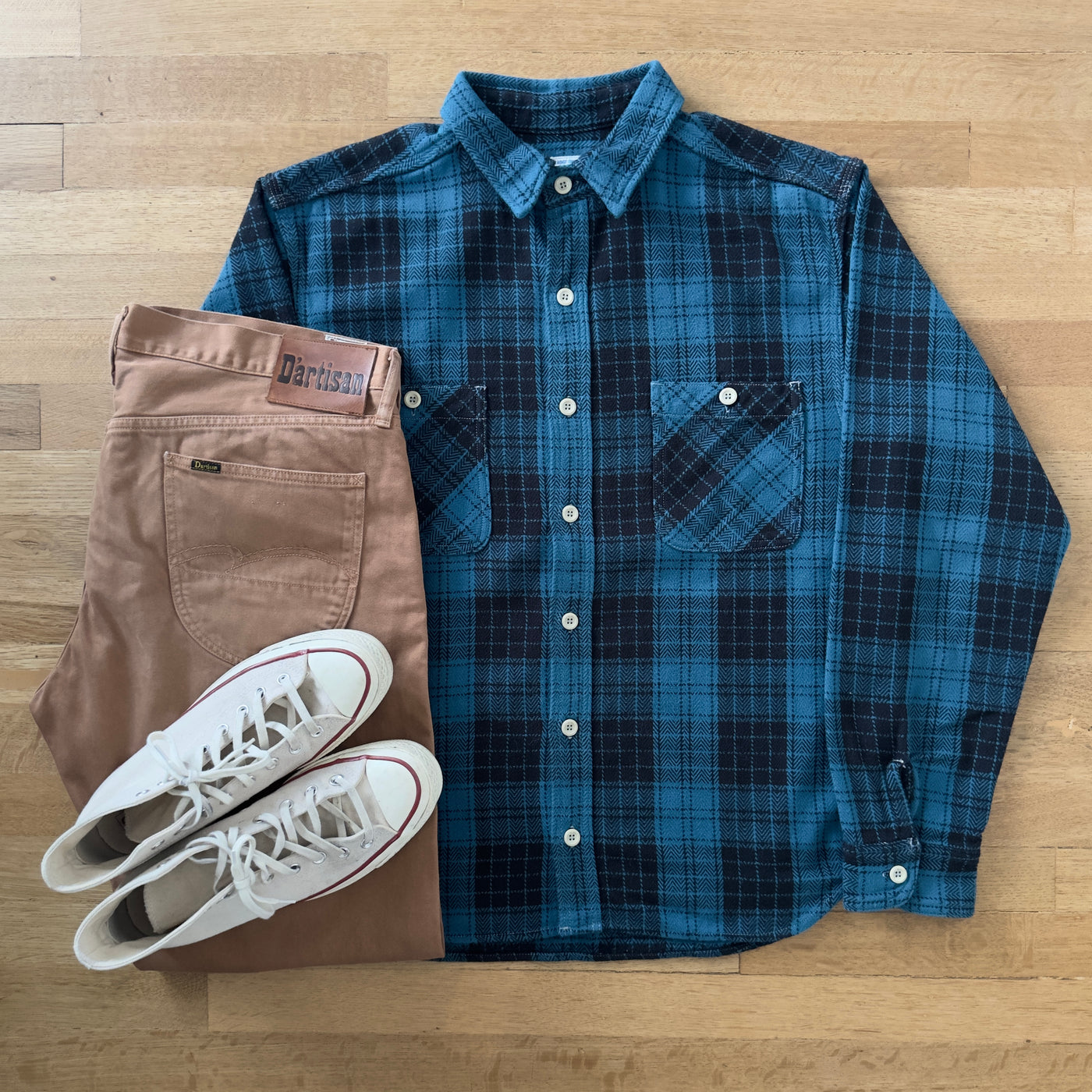 D1840S RELAXED TAPERED KAKISHIBU KUSAKI-ZOME EASTERNER JEAN