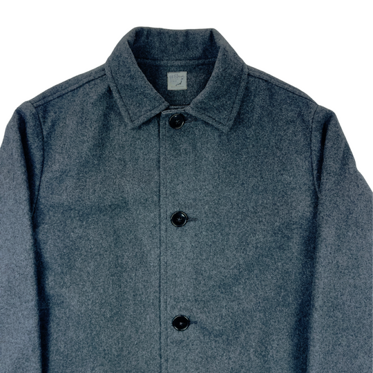 ジャケット・アウター HEAVY WOOL NO COLLAR PRISONER JACKET HEAVY WOOL NO COLLAR PRISONER JACKET .12【SLATE GREY