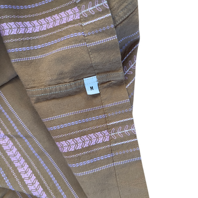 Embroidered Camp Collar Shirt