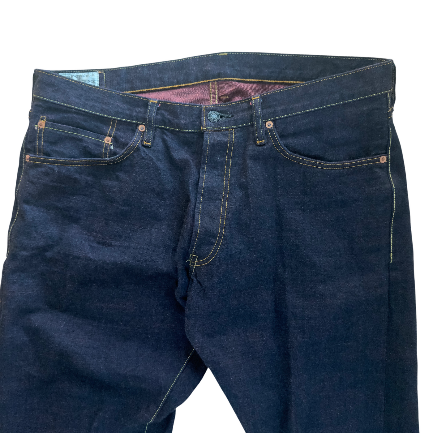 D1858 14oz Hinode-Dyed Indigo x Red Relaxed Tapered Selvedge Jeans