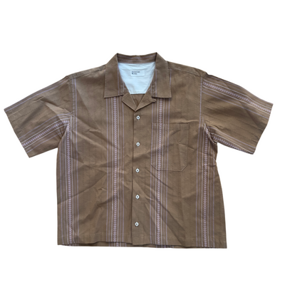 Embroidered Camp Collar Shirt