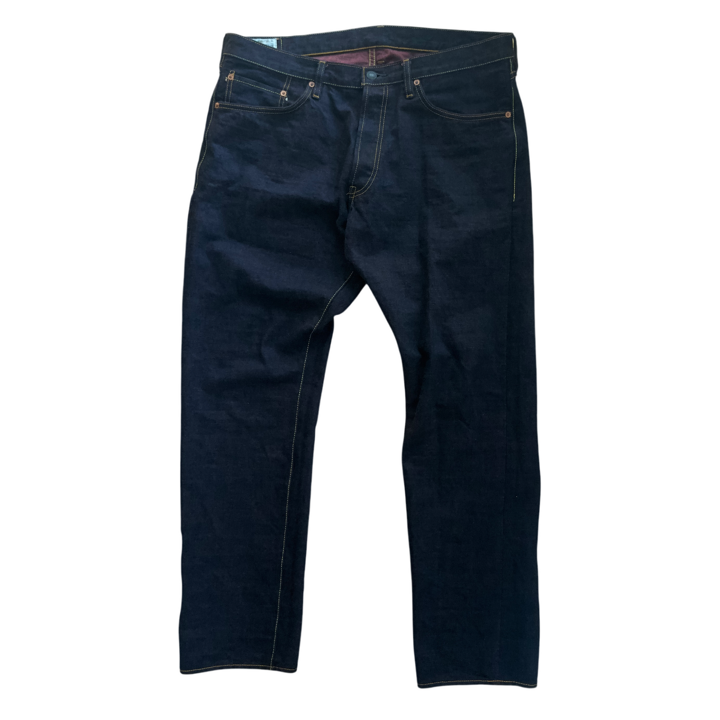 D1858 14oz Hinode-Dyed Indigo x Red Relaxed Tapered Selvedge Jeans