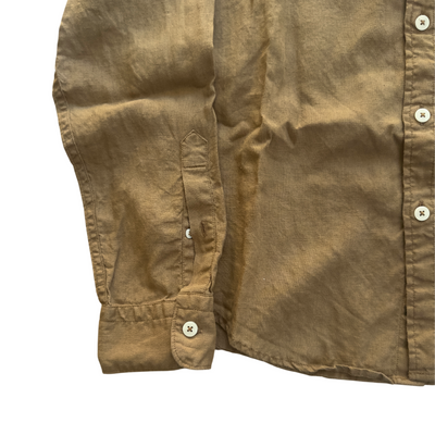Slim Fit Sea Soft Irish Linen Shirt in Vintage Brown (Spr23)