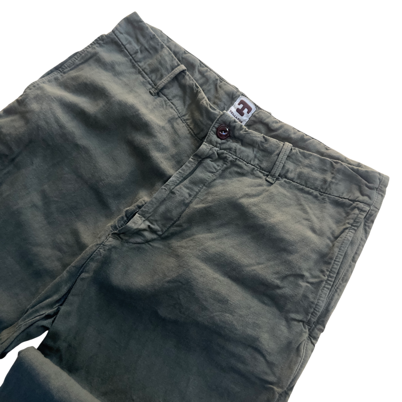 Army Chino Cotton Linen Slub