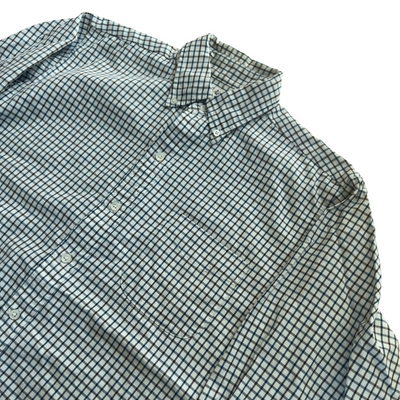 x Beams Plus Windowpane Buttondown Oxford