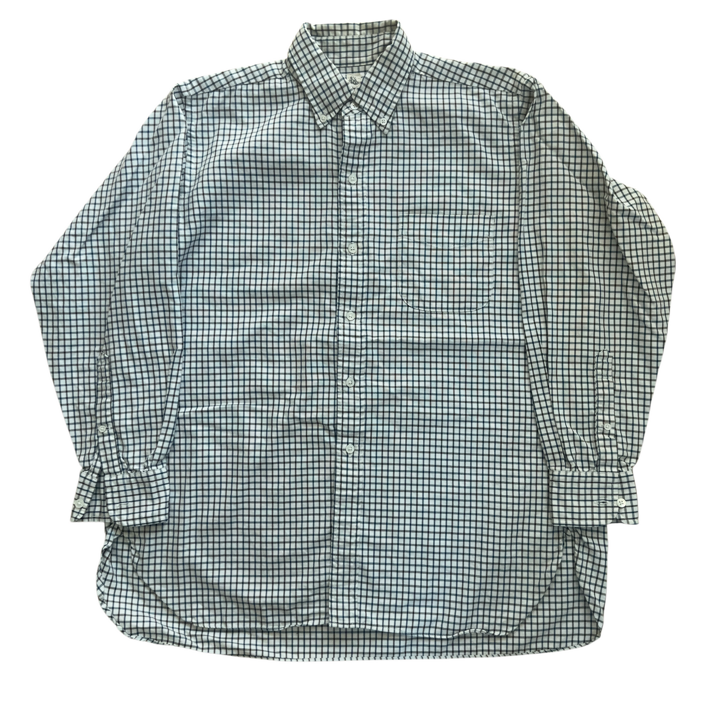 x Beams Plus Windowpane Buttondown Oxford