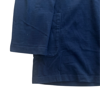 Shawl Collar Indigo Dyed Jersey Cardigan