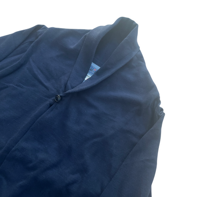 Shawl Collar Indigo Dyed Jersey Cardigan