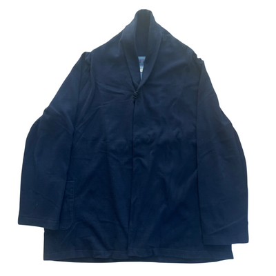 Shawl Collar Indigo Dyed Jersey Cardigan